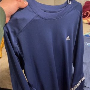Adidas blue long sleeve shirt